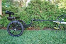 Easy Entry Small Mini Horse Cart Metal Floor w/45" Shafts w/18" Motorcycle Tires