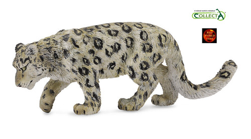 Snow leopard wildlife toy - leopard,