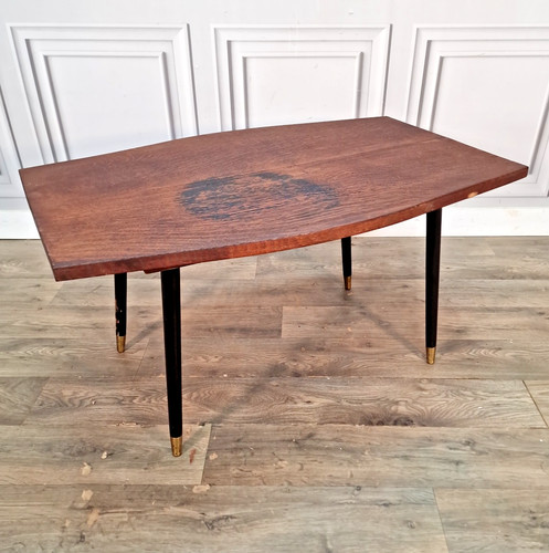 Vintage oak coffee table - table,