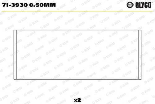 Connecting rod bearing glyco - bearing,