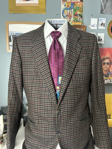 Vintage wool houndstooth - wool,