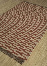 Boho Wool Jute Kilim Rug