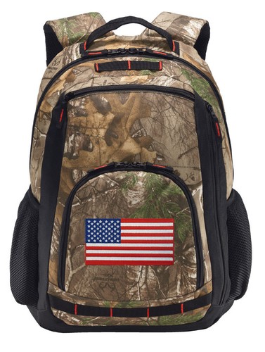 Usa flag camo backpack - flag,