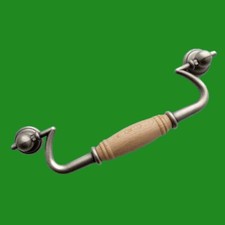 2x Florence Pewter Effect Drop Handle 160mm Cabinet Wardrobe Door Knobs Kitchen