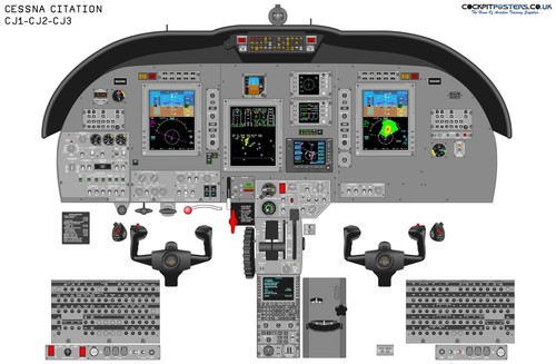Cessna citation cockpit - ,