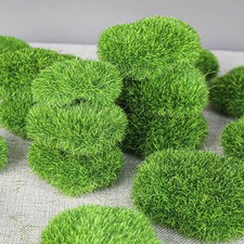 5x Artificial Moss Rocks Faux