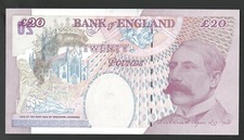 EXTREMELY RARE ERROR Lowther B386 £20 PRINTING INK ERROR  Prefix  AA40