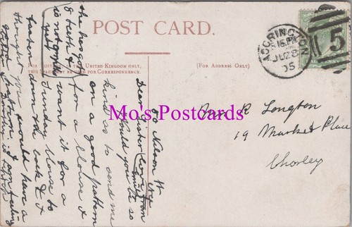 Genealogy postcard longton - postcard,