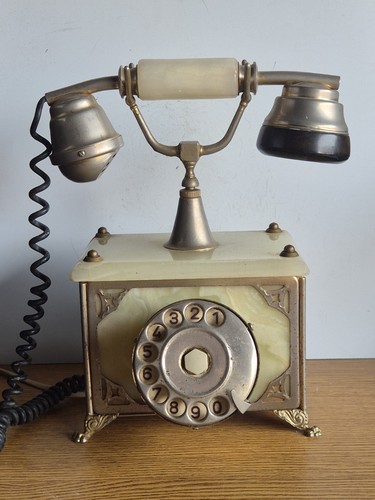 Vintage onyx marble brass - vintage, &