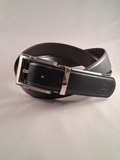GIORGIO ARMANI-Leather Belt  (BLK/BRN) Length 42" MAX , W 1-3/8"(3.5cm) ref 5160