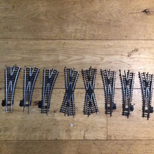 Job lot Of 6 Hornby steel points Left/right R612/R613 & 2 diamond crossings.