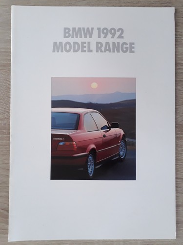 Bmw range brochure 1992 3 - 1992,