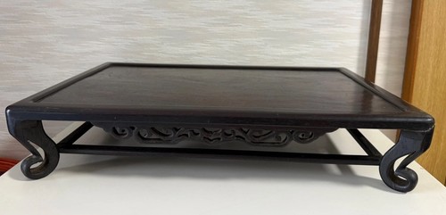 Japanese black wooden display - japanese,