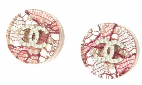 Chanel logo earrings 13p - cc,