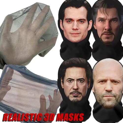 Realistic face mask full - realistic,