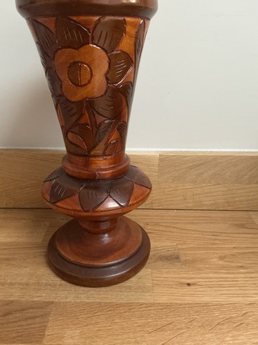 Vintage wooden hand - wooden, carved