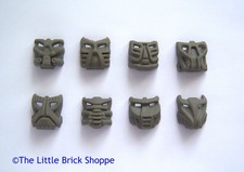 LEGO Bionicle 42042 set of eight dark grey KRANA: Bo, Ca, Ja, Su, Vu, Xa, Yo, Za