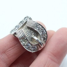 Vintage heavy sterling silver