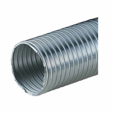 Duct Hose 125mm / 0.5m Silver Aluminium Flexible Pipe Alloy Flexi Air Tube Heat