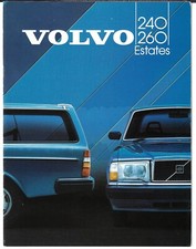 Volvo 240 & 260 Series Estates 1983-1984 UK Market Sales Brochure DL GL GLE GLT