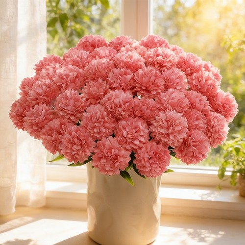 Plastic artificial ball flower - plastic,