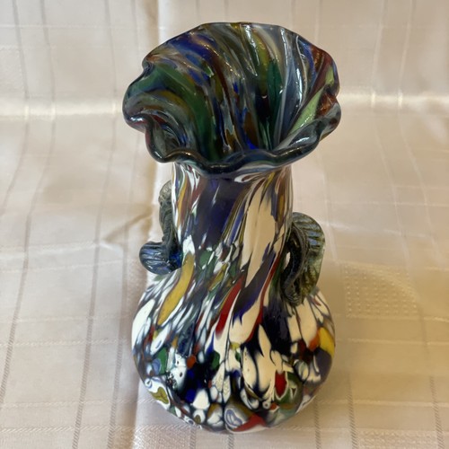 Vintage murano millefiori vase - vintage,