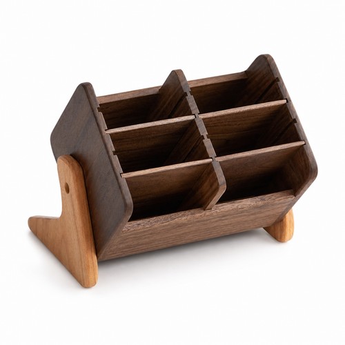 Wooden cosmetic storage - wooden, box