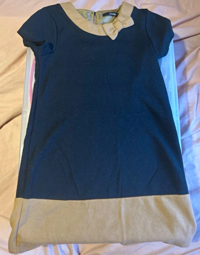 George girls navy beige shift - george,