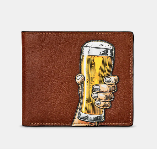 Cheers beer glass leather mens - cheers,