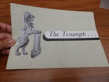 Triumph Renown fold out Car Sales Brochure 1952