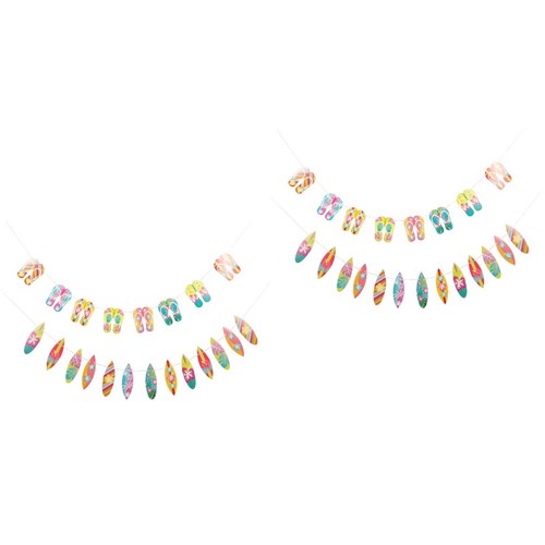 Paper summer party decorations - paper,