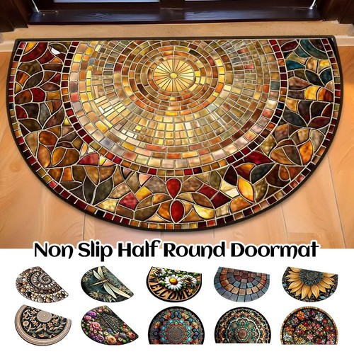 Non slip half - round, doormat