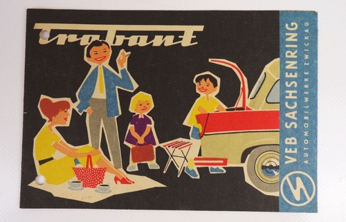 Old brochure trabant veb - old,