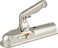 Straight Tongue Trailer Coupler – 800KG Capacity Steel Hitch for RV & Boat