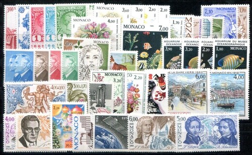 Monaco 1985 1677 1726 mint - **,