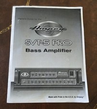 Ampeg SVT-5 PRO Bass Amplifier Owners Guide