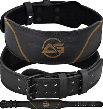 Leather Weight Lifting Belt for Back Support | Fitness Training & Bodybuilding