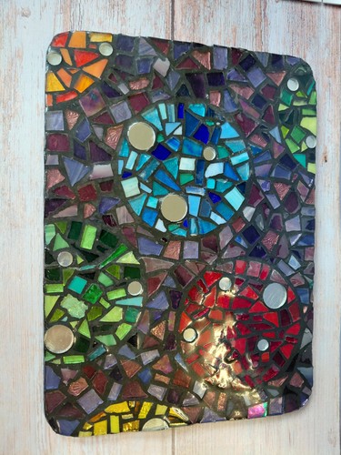Glass mosiac resin - glass, place