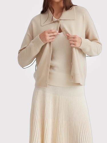 Pure 100 cashmere cardigan - pure, in