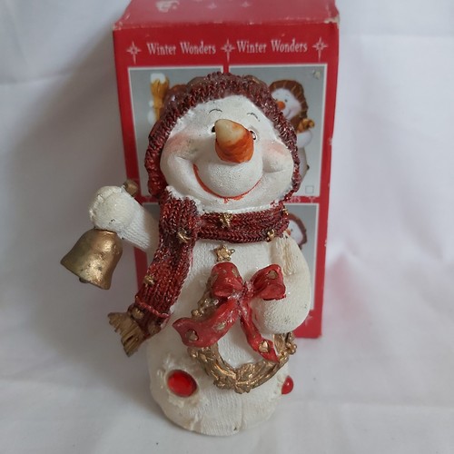 Vintage retro snowman winter - vintage,
