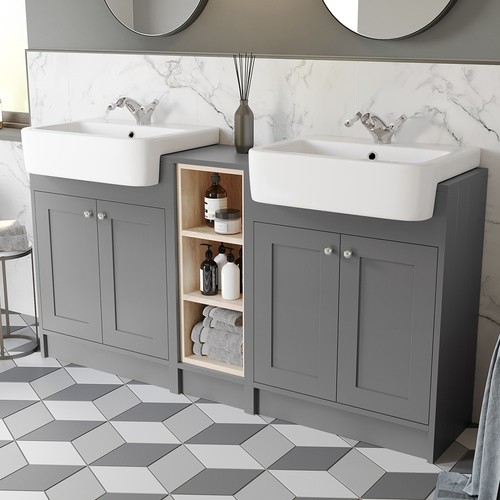 Traditional double vanity - traditional,