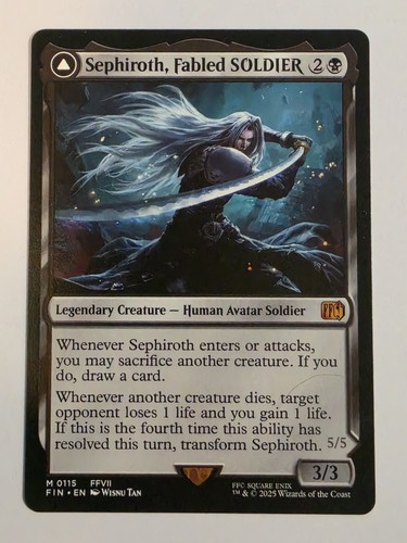 Mtg final fantasy sephiroth - mtg,