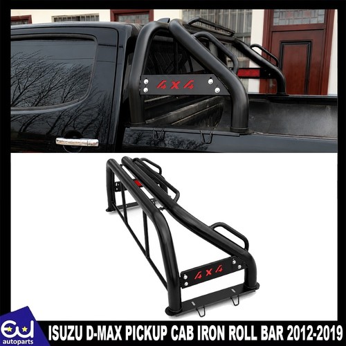 Black iron roll bar - black,