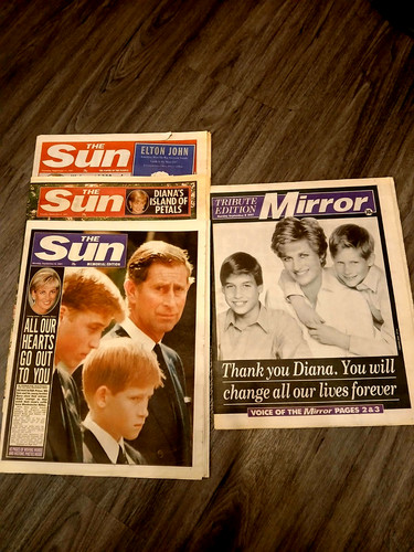 Vintage newspapers princess - ,