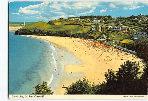 Postcard carbis bay ives - postcard, st.