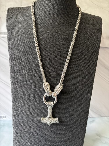 Thors hammer necklace mjolnir - hammer,