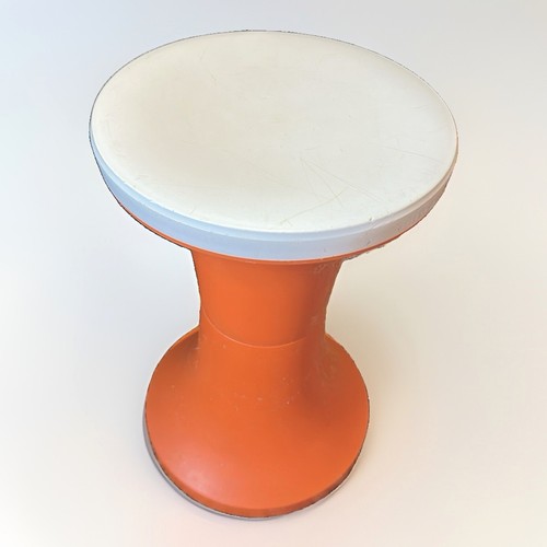 1970s orange tamtam stool - orange,