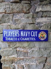 Players Enamel Sign Cigarette