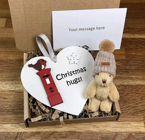 Christmas robin hugs - christmas,