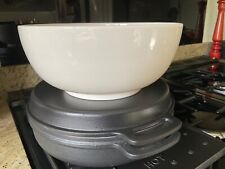 Large White Salad Bowl 24x10 cms